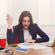 1個可攜帶式藥盒,7個每日分格的藥片整理盒,上午下午槽,每週劑量容器,藥品分配器 - 彩色 - 查看 8