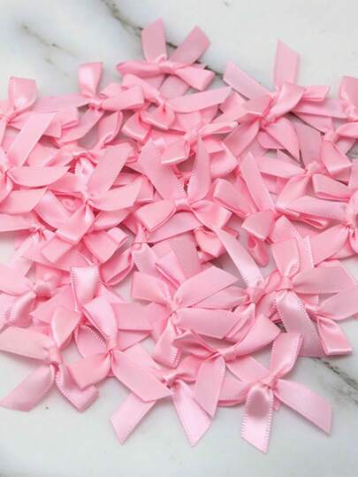 (50 Pieces/Bag) 4cm Ribbon Bow With Various Colors For Gift Decoration And Making Hairpin Headwear Back To School Valentine Day