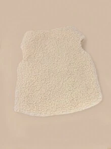 1pc Pet Vest Sheepskin Fleece Teddy Pet Clothes Warm Autumn And Winter Clothes For Dogs And Cats - Apricot - View 3