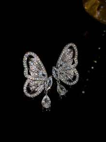 Butterfly & Teardrop Shape Dangle Earrings