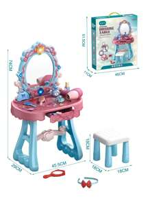 Princess Makeup Vanity Table - Blue - View 3