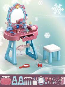 Princess Makeup Vanity Table - Blue - View 2