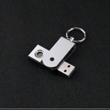 Ultra-thin Usb Tungsten Wire Lighter Keychain - Silver - View 6