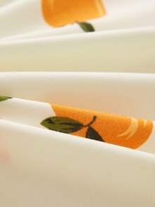 3 件套水果花卉印花羽绒被套，不含填充物 - 彩色 - 查看 6