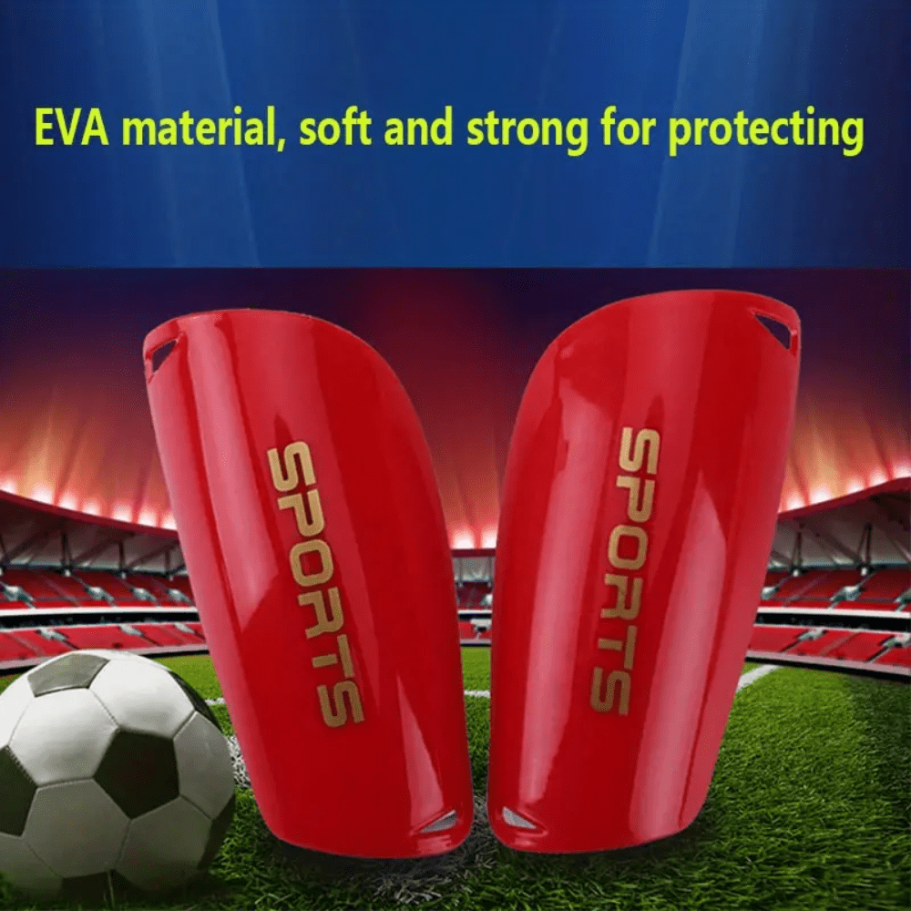 Soccer Shin Guard, Hard Pvc Thick Double Layer Insertstyle Protector