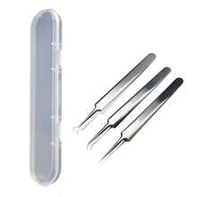 Blackhead Remover Comedone Extractor, 3 In 1 Professional Stainless Skin Zit Acne Blemish Whitehead Popping Removing Tools Set, Silvery - Silver - View 7
