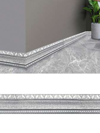 1 件 3D 泡沫墙边条贴纸，自粘，防水，踢脚线角腰线贴纸壁纸边框，家居装饰，贴纸，墙贴花，乙烯基贴花用于家居装饰，春季装饰品让您的家焕然一新，拉玛装饰贴纸