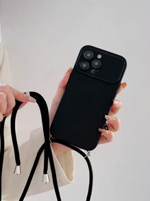 To lớn Cửa sổ Treo cổ Chống giọt bắn Ốp lưng & bao da điện thoại Tương thích với iPhone - màu đen - Xem 2