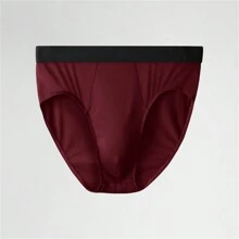 Men's Underwear Soft Modal Brief Low Rise Comfortable - Burgundy - View 1