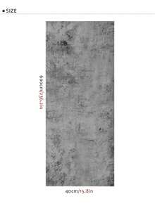 1捲40cm寬灰色水泥自粘防水壁紙,適用於臥室牆壁、衣櫃、家具翻新