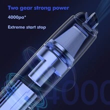 1入白色極簡主義小型便攜汽車吸塵器,可用於汽車和家用,高功率無線手持吸塵器帶無線充電 - 白色 - 查看 5