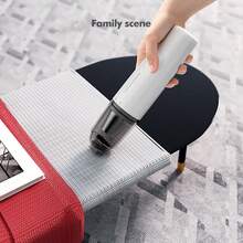 1入白色極簡主義小型便攜汽車吸塵器,可用於汽車和家用,高功率無線手持吸塵器帶無線充電 - 白色 - 查看 8