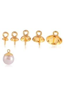 30 piezas de pasadores con ojo de tornillo de acero inoxidable para hacer joyas DIY, tapas finales, arandelas, ganchos, ojetes y tornillos