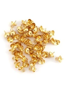 30 piezas de pasadores con ojo de tornillo de acero inoxidable para hacer joyas DIY, tapas finales, arandelas, ganchos, ojetes y tornillos