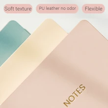 1 件 A5 圣诞拐杖糖彩色裱框厚纸笔记本，160 页，适合工作、办公室和学校 - 淺粉色 - 查看 3