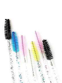 25pcs Disposable Eyelash Extension Brush Makeup Brush Mascara Wands Applicator Spoolers Eyelashes