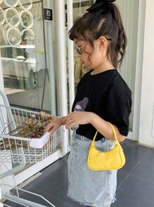 Children Mini Fashionable Princess Handbag, New Style Girls' Small Bag, Handheld - Yellow - View 2