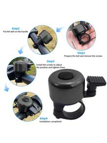 向鈴顏色彩繽紛的小型鋁合金拇指自行車鈴