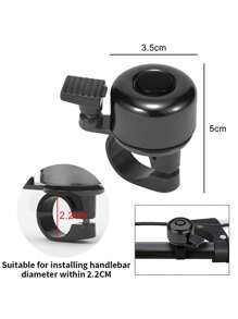 向鈴顏色彩繽紛的小型鋁合金拇指自行車鈴