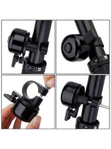 向鈴顏色彩繽紛的小型鋁合金拇指自行車鈴