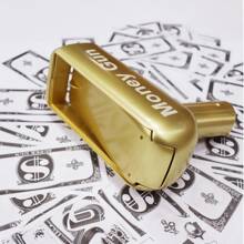 1 件裝金色超級錢槍,紙幣射擊玩具,有趣的現金槍玩具,適用於電影派對遊戲用品