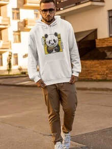 Men Sweatshirts - 白色 - 查看 1