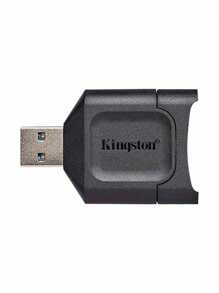 Lector de tarjetas SD Kingston USB 3.2 Gen 1 Plus MobileLite, lector de tarjetas SD SDHC/SDXC UHS-II, adaptador de tarjetas de memoria USB para computadora - Negro - Ver 4