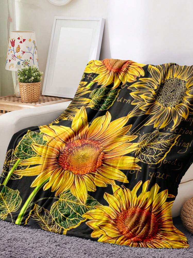 Manta Con Forma De Girasol, Regalo De Girasol, Para Mujer