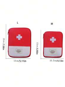 1pc Portable Medicine Storage Bag For Travel Storage Bag,Makeup Bag,Cosmetic Bag,Vacation Organizer,Large Capacity Makeup Organizer Makeup Case, For Lipstick, Brush, Skincare, Mobile Phone, Coin, Small Items, For Home,Gift,Vacation And Festival Halloween Christmas Multifunctional Use,Boho Vibes