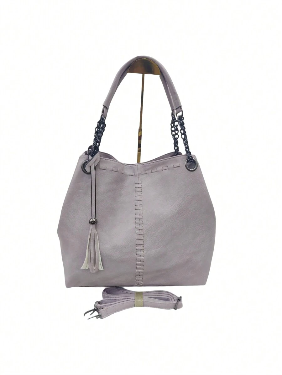 Women Tote Bags - 淡紫色 - 查看 1