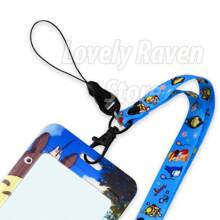 Badge Holder Badge Holder Anime Kawaii Fashion Owl Cat Rabbit Lanyard - Blue - View 2