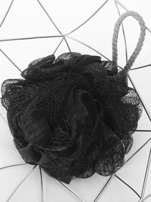 3pcs/Set PE Foaming Bath Ball, Daily Black Shower Loofah For Bathroom Home Bathroom Decor Fall Decor Back To School