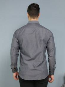 Men Shirts - 灰色 - 查看 5