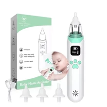 Aspirador Nasal Eléctrico Para Bebé Con Protección Seguridad - Blanco - Ver 1