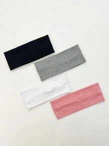 Set de 1/4 diademas de tela para mujeres, multicolor, elegante y versátil para uso diario, diadema para el cabello de gimnasio, turbante, diadema deportiva