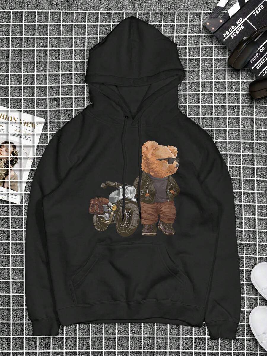 Men Sweatshirts - 黑色 - 查看 1