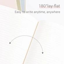 1 件 A5 圣诞拐杖糖彩色裱框厚纸笔记本，160 页，适合工作、办公室和学校 - 淺粉色 - 查看 5