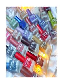 Barniz de uñas esmalte 4 colores diferentes efecto mate 4 piezas - Multicolor - Ver 3