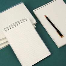 240張厚螺旋綁定筆記本,具有頂部翻轉功能,便籤 - 白色 - 查看 5