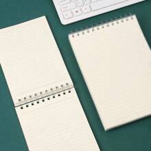 240張厚螺旋綁定筆記本,具有頂部翻轉功能,便籤 - 白色 - 查看 4