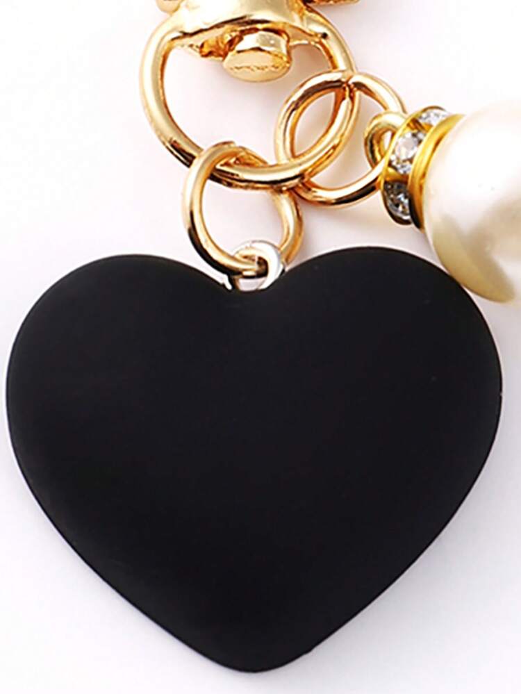 1pc Heart Shaped Bag Accessory Bag Accessories Gift, Gift, Accessories, Decor For Teen Girls Women College Students, Rookies & White-Collar Workers Car Accessories Women Key Chain Charms School Supplies Teacher Gifts Back To School Supplies Teacher Accessories Thank You Gifts Valentines
