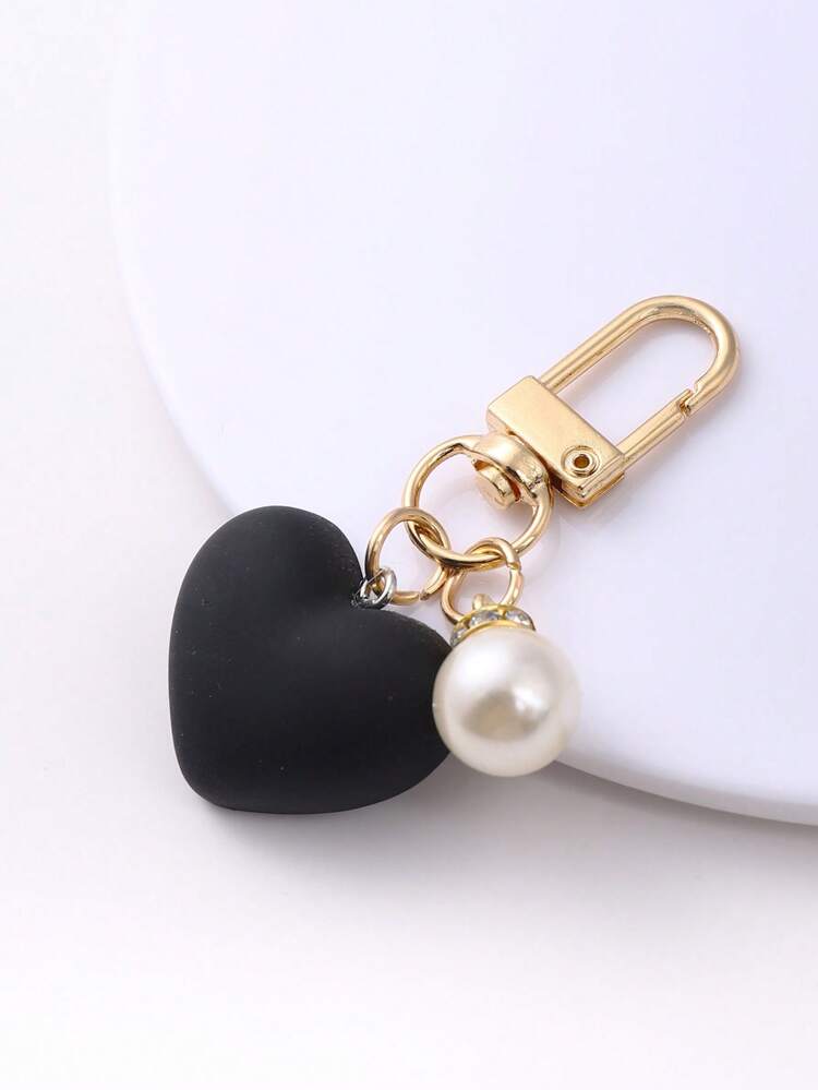 1pc Heart Shaped Bag Accessory Bag Accessories Gift, Gift, Accessories, Decor For Teen Girls Women College Students, Rookies & White-Collar Workers Car Accessories Women Key Chain Charms School Supplies Teacher Gifts Back To School Supplies Teacher Accessories Thank You Gifts Valentines