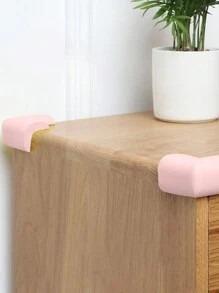 4 cái/bộ Dày lên Cao su mềm Chống va chạm Góc Bảo vệ Đối với Hình chữ L Tam giác Đồ nội thất , Màu sắc Bao gồm Màu hồng , Ánh sáng Màu xanh lá , Và Tím - Hồng - Xem 7