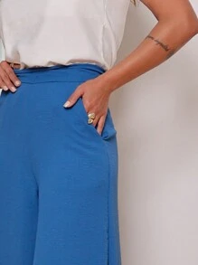 Women Pants - Royal Blue - View 3