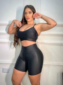 Women Sports Sets - 黑色 - 查看 1