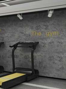 Dán giấy tường màu trơn Hình học Sọc ca rô - Màu xám đen - Xem 4