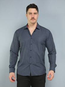 Men Shirts - Màu xanh hải quân - Xem 2