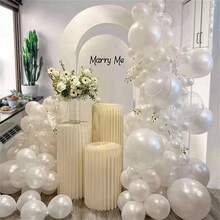 50個透明氣球,5英寸透明乳膠派對氣球,適用於生日聚會、嬰兒派對、婚禮、萬聖節或聖誕派對的裝飾(附白色絲帶)