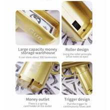 1 件裝金色超級錢槍,紙幣射擊玩具,有趣的現金槍玩具,適用於電影派對遊戲用品