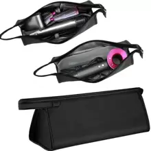 1 Hộp Du Lịch Cho Máy Tạo Kiểu Tóc Airwrap/Shark Flexstyle, Hộp Đựng Di Động Cho Máy Sấy Tóc Siêu Âm, Túi Đựng Đồ Du Lịch Chống Nước Chống Trầy Xước Chống Bụi Chống Sốc - màu đen - Xem 1